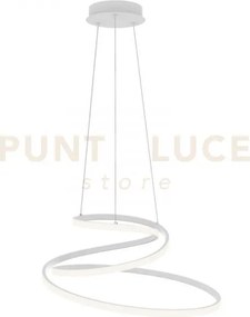 Lampadario a sospensione led coaster circolare bianca 60w 8000lm cc...