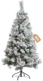 Albero Natale 180 cm innevato pigne Minnesota