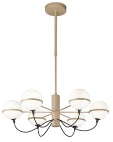 Metal Lux Giro 6-light suspension lamp Trasparente