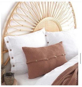 Set copripiumino e federa bianco in cotone renforcé per letto matrimoniale ed esteso 240x220 cm Como Striped – Mila Home Luxury