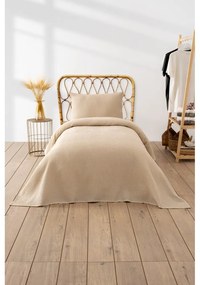 Copriletto beige 160x220 cm Waffle - Mijolnir