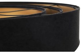 Lampadario su corda TRINITI 1xE27/60W/230V nero/oro