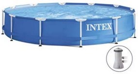 Piscina 'metal frame' rotonda con telaio portante con pompa CM.366X76H. - capacit LT.6503 - peso KG.25,2 (28212)