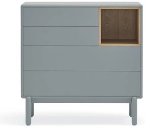 Cassettiera bassa blu-grigio 90x90 cm Corvo - Teulat