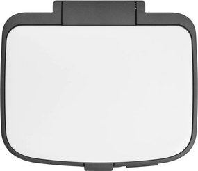 Cestino per la spazzatura bianco in acciaio con pedale 7 l Bo – Brabantia