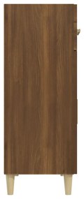 Credenza rovere marrone 69,5x34x89 cm in legno multistrato