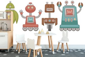 Carta da parati – Famiglia di robot