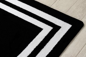 Tappeto HAMPTON Inquadrata nero - PRODOTTO DI SECONDO GRADO