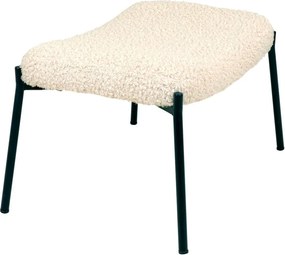 Poggiapiedi color crema con rivestimento in pelliccia sintetica Glasgow – House Nordic