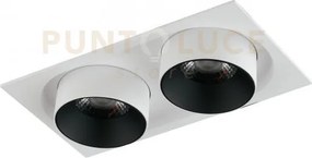 Incasso led outsider bianco 60w 6200lm 4000k 24,4x13x10,5cm  2 luci
