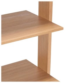 Scaffale in rovere decorato in colore naturale 59x142 cm Forma - Hübsch