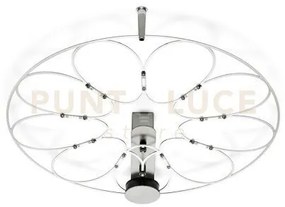 Lafra lampada da soffitto piccola cromo 2700k 735lm 9w d.45cm