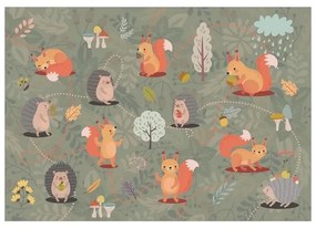 Fotomurale  Friends of the Forest  Larghezza x Altezza Home decor 200x140