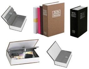 Trade Shop - Cassaforte Di Sicurezza Finto Libro Piccolo Soldi E Salvadanaio + 2 Chiavi