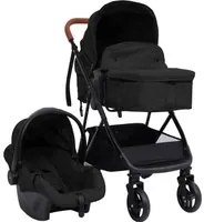 Passeggino 3 in 1 Antracite e Nero in Acciaio cod mxl 78339