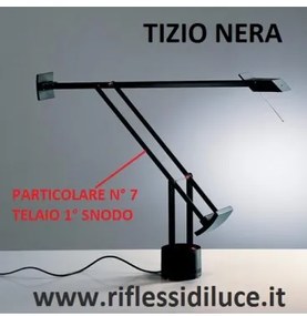 Artemide Tizio 50 nera ricambio telaio inferiore