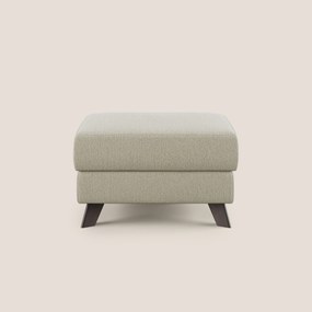 Moon Pouf contenitore e piedini alti in tessuto smacchiabile con acqua T05
