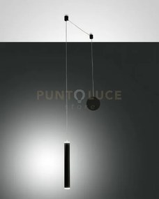 Prado lampadario a sospensione nero 1 luce c/decentramento a led 30...