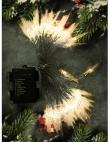 Brilagi - Catena natalizia LED da esterno 50xLED/8 funzioni/3xAA 8m IP44 bianco caldo