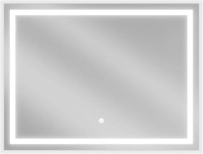 Mexen Miko specchio da bagno illuminato 80 x 60 cm, LED 6000K, anti-appannamento - 9819-080-060-611-00