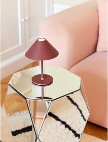 Halo Design 800834- Lampada da tavolo ricaricabile dimmerabile a LED HYGGE LED/3W/4000 mAh IP54 bordeaux