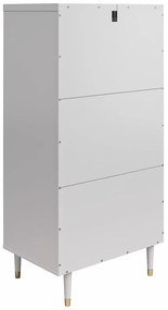 Cassettiera alta grigio chiaro 70x141 cm Elizabeth - CosmoLiving by Cosmopolitan