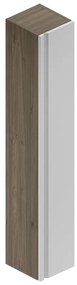 Colonna per mobile bagno Pull 1 anta P 30 x L 30 x H 180 cm rovere cotto/bianco opaco laccato mdf