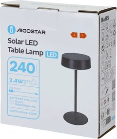 Aigostar - Lampada solare LED/2,4W/5V IP44