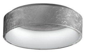 Sospensione Contemporanea Aurora Metallo Foglia Argento Led 27W