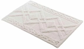 Tappetino per il bagno bianco 50x80 cm Gladis – douceur d'intérieur