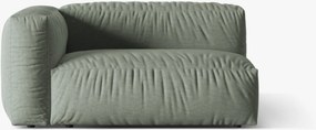 Modulo con bracciolo Martina in tessuto strutturato – 160x106 cm