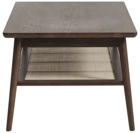 Tavolino marrone con piano in rovere 60x120 cm Barrali - Unique Furniture