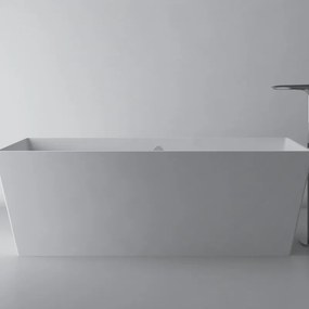 Vasca Carmel bianco lucido 160x65 cm con troppo pieno