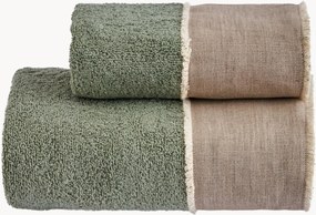 Set di 2 asciugamani in cotone Nicol