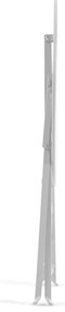 Kave Home - Set da esterno Beryl con tavolo e 2 sedie pieghevoli in metallo grigio chiaro