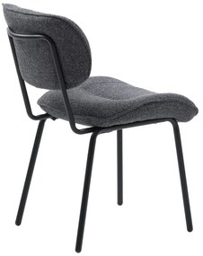 Sedia da pranzo grigio scuro Buffalo - Unique Furniture