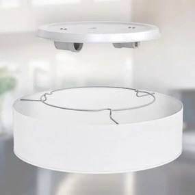 Plafoniera 2x E27/40W/230V Ø 38 cm, bianca