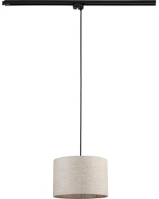 Lampadario su filo per sistema a binario TRACER 1xE27/15W/230V diametro 30 cm nero/grigio