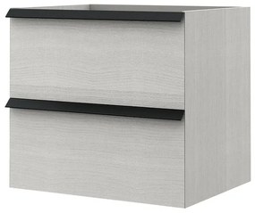 Mobile da bagno sotto lavabo BADEN HAUS Moon bianco L 60 x H 55 x P 46 cm 2 cassetti, lavabo non incluso