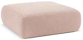Sgabello in tessuto bouclé rosa Molino - Micadoni Home