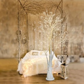 Figura natalizia illuminata Micro TRUNK 900 lampadine bianco caldo H 210 cm