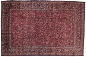 Kerman Tappeto 570 x 380 Blu (Iran) Annodato A Mano