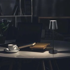 Lampada da tavolo LED dimmerabile ricaricabile 4W 5V 3000-6000K 1800mAh nera