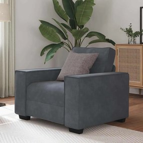 Divano Sedia Grigio Scuro 60 Cm Velluto /