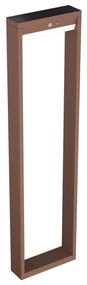 Paletto da giardino Solare Corten con Sensore di Mov. 80cm serie VELA Colore Bianco Naturale 4.000K