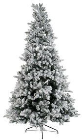 Albero di Natale DKD Home Decor Bianco Verde Polietilene Nevoso 140 x 140 x 210 cm