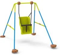 Altalena per Bambini da Giardino 160x115x120 cm in Acciaio Baby Swing