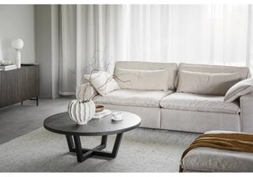 Tavolino rotondo nero in rovere ø 110 cm Boxford - Rowico