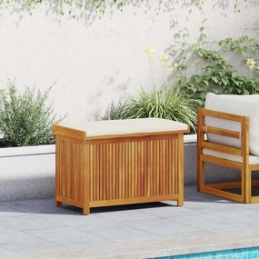 Scatola Cuscini Da Esterno 90x50x60,5 Cm Legno Massello Acacia /