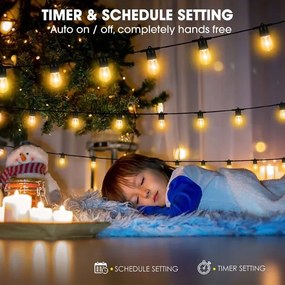 Immax NEO 07900L -LED RGB+CCT Dimmerabile catena 15xLED/1W/230V 15m Wi-Fi Tuya IP65+RC